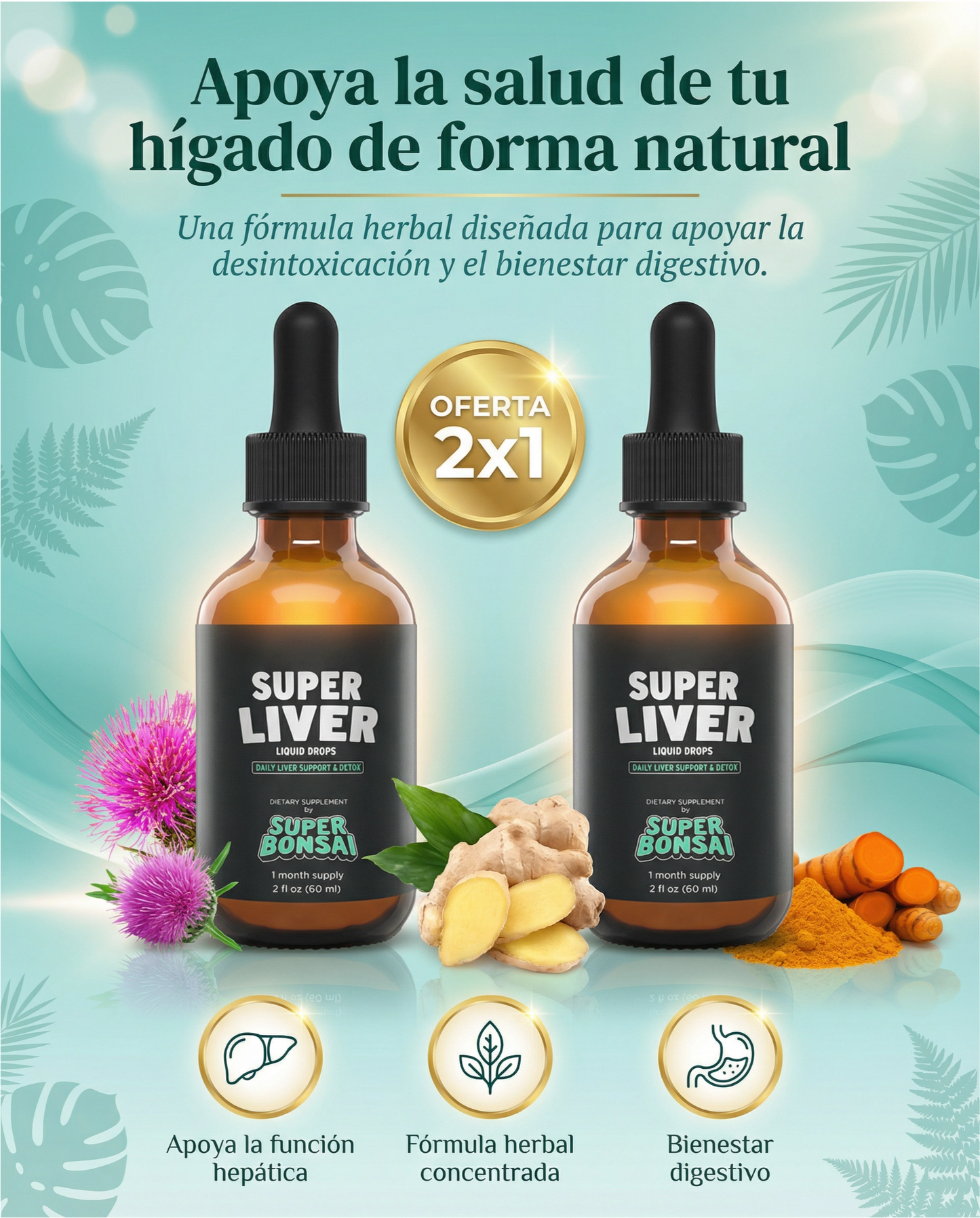 SUPER LIVER – Salud del hígado y detox natural.