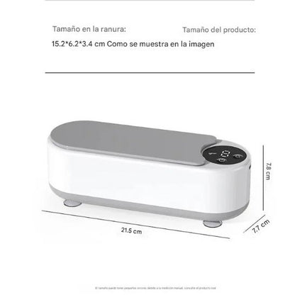 Limpiador Ultrasónico Portátil para Gafas, Joyas y Relojes – Recargable USB Tipo C – Limpieza 360° Profesional en Casa