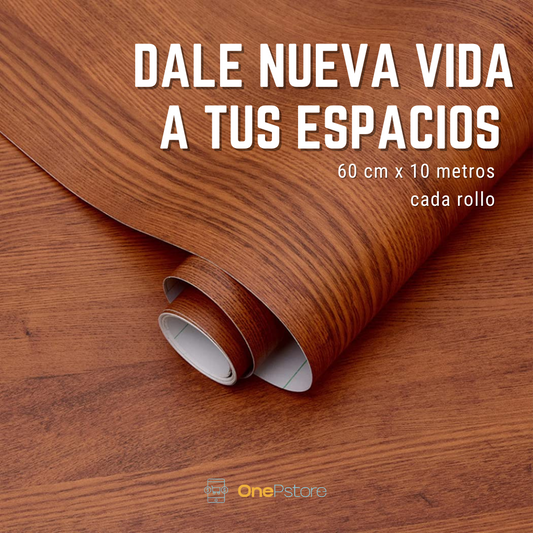 papel vinilo madera