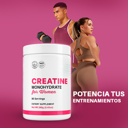 Creatine Monohydrate for Women| Más fuerza, mejor recuperación y resultados visibles sin hinchazón