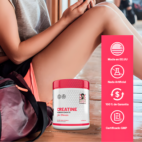 Creatine Monohydrate for Women| Más fuerza, mejor recuperación y resultados visibles sin hinchazón