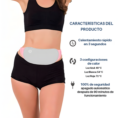 Almohadilla Térmica Portátil| Alivio Profundo y Rápido para Tu Espalda y Abdomen