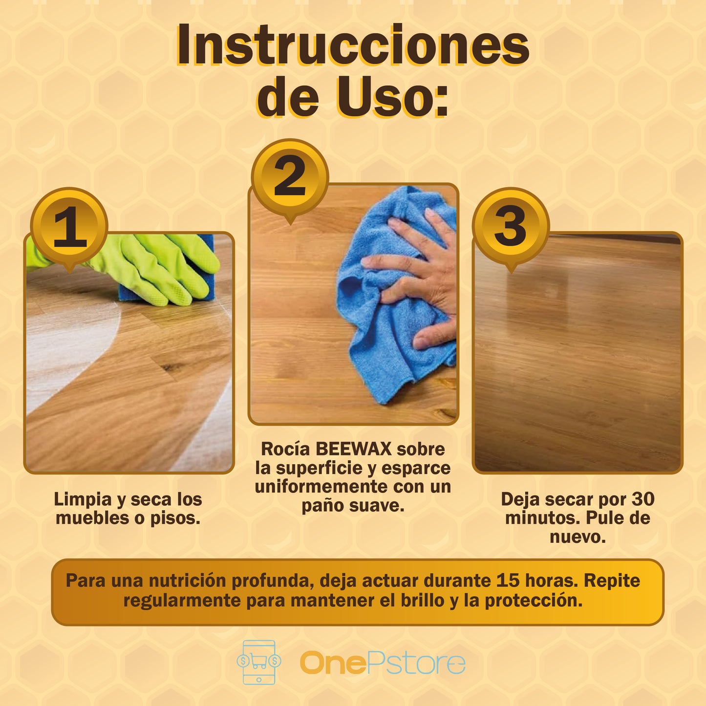 BEEWAX™  CERA NATURAL PARA MADERA