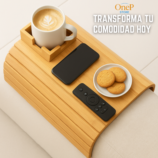 RelaxMate™- Bandeja Inteligente de Bambú