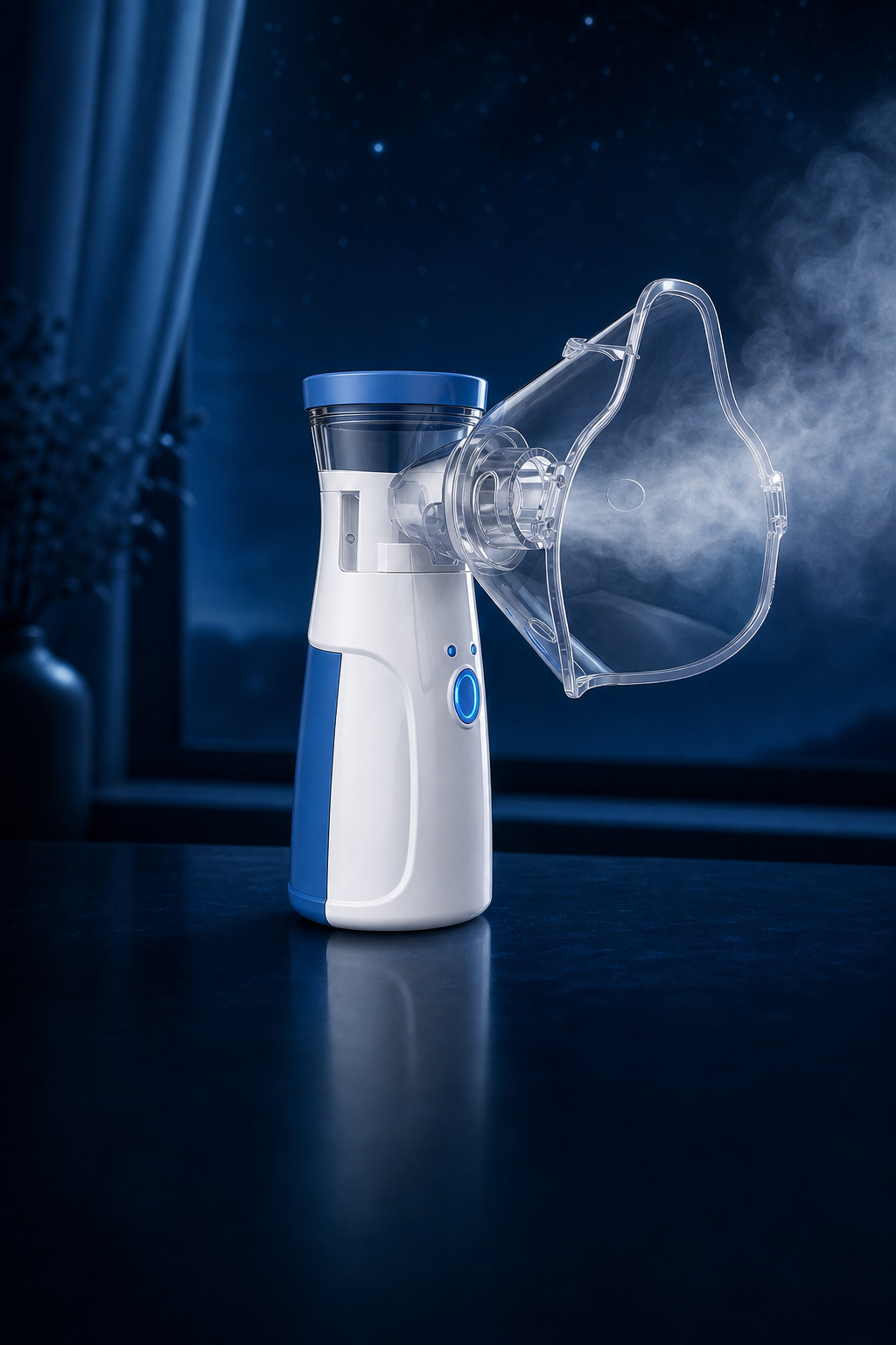 InhalaZen produciendo una niebla fina mediante tecnología de malla