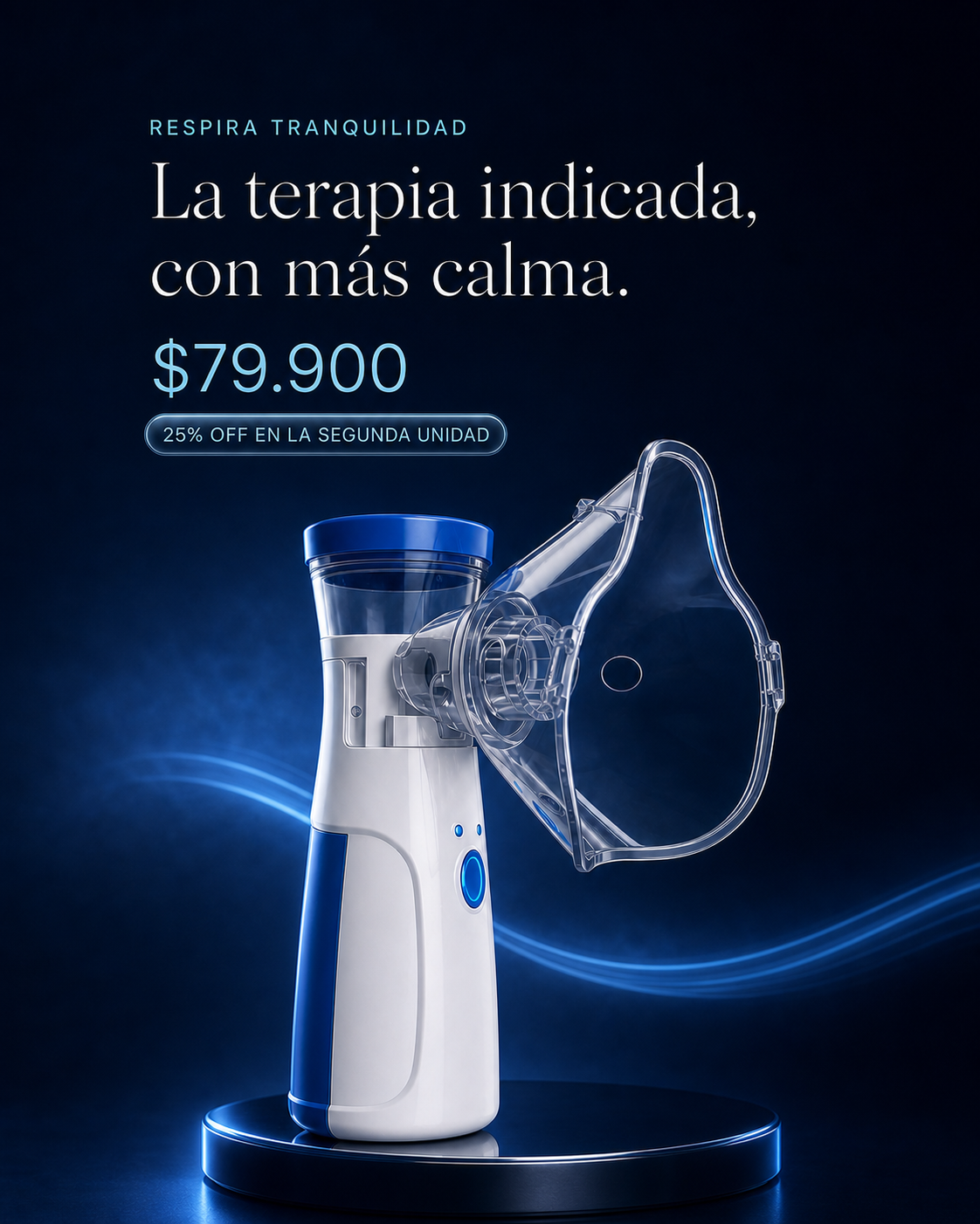InhalaZen portátil por $79.900 y 25% de descuento en la segunda unidad